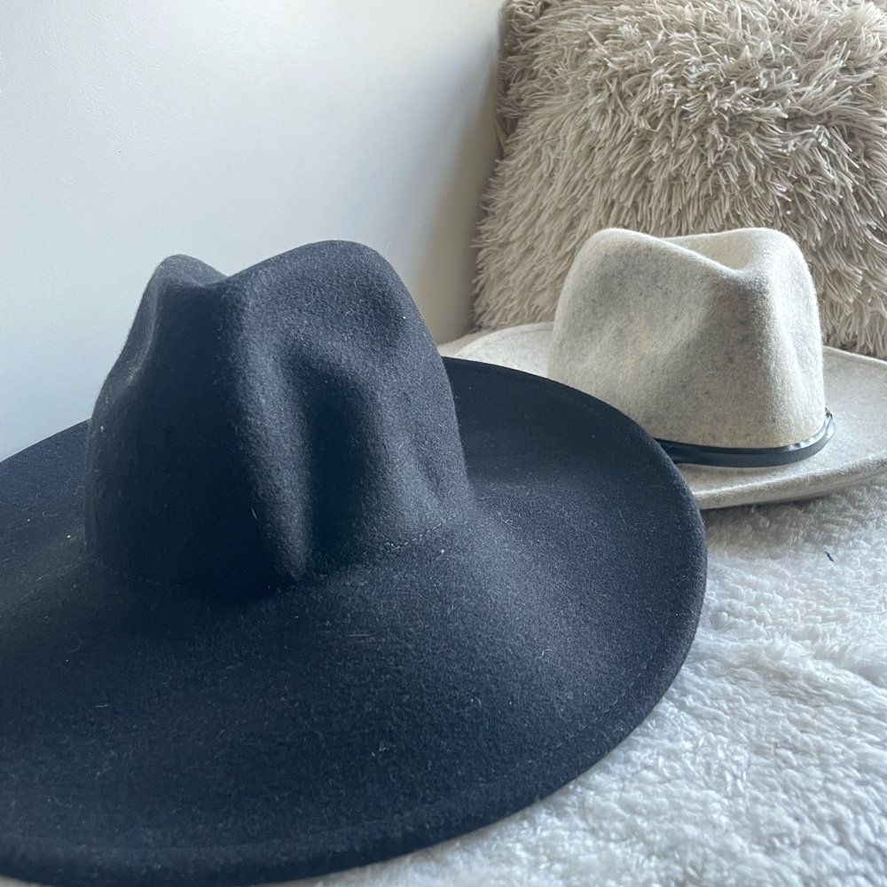 Stylish Black and Gray Fedora Hats